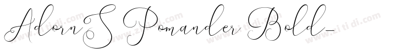 AdornS Pomander Bold字体转换